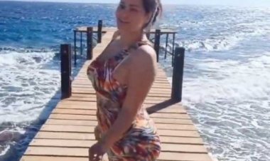 شاهد .. سما المصري ترقص على شاطىء البحر!